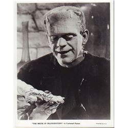 Boris Karloff The Bride of Frankenstein Signed 8x10 Global LOA