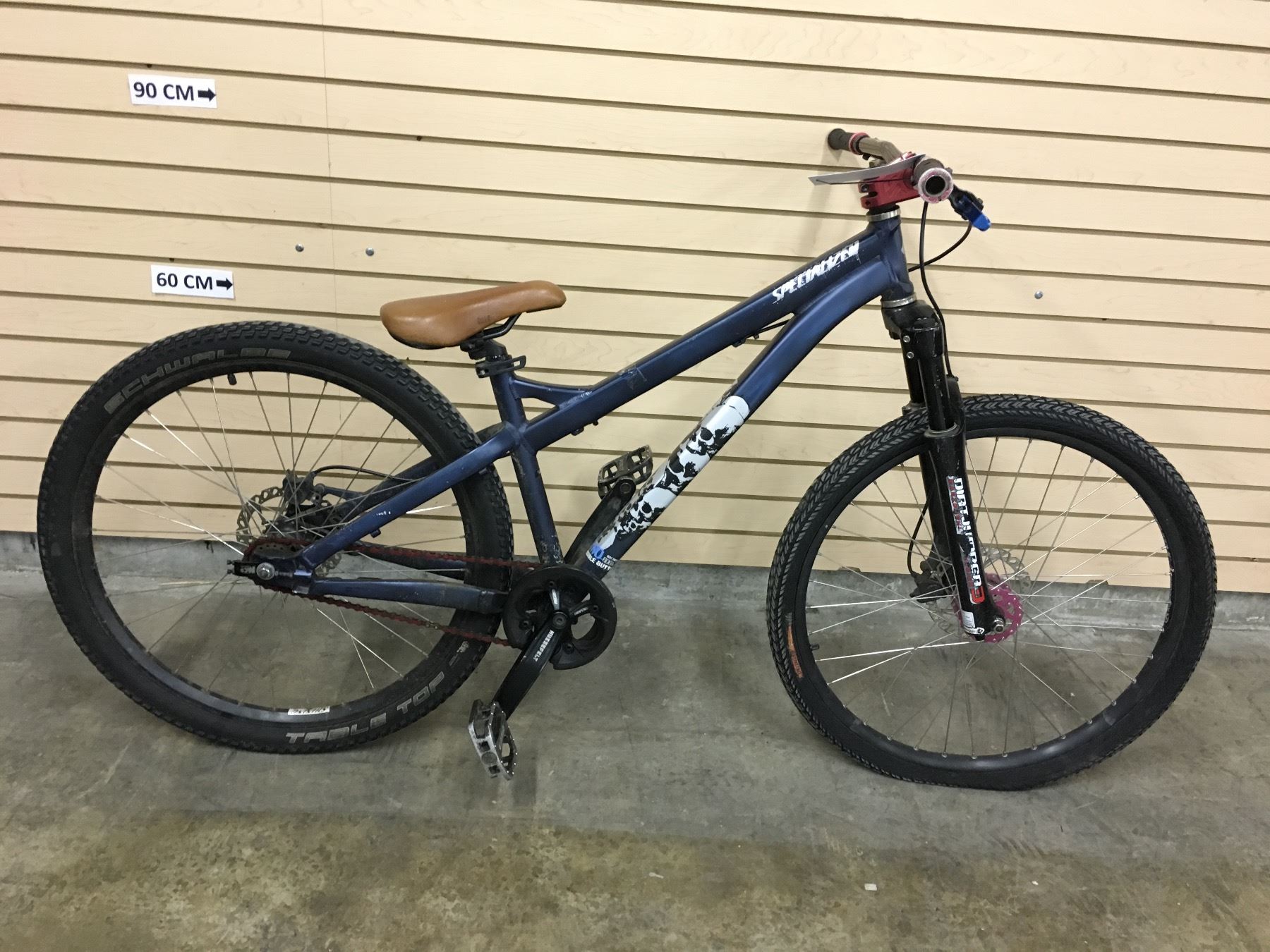 front brake on dirt jump bike