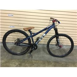 BLUE SPECIALIZED P.TWO FRONT SUSPENSION DIRT JUMPING BIKE WITH FRONT AND REAR HYDRAULIC DISK BRAKES