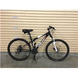 BLACK JAMIS TRAIL X2 FRONT SUSPENSION MOUNTAIN BIKE WITH FRONT AND REAR DISK BRAKES