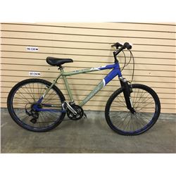 GREEN AND BLUE NORCO FRONT SUSPENSION MOUNTAIN BIKE