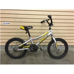 SILVER RALEIGH ROWDY KID'S BMX BIKE