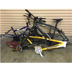6 ASSORTED MOUNTAIN BIKE FRAMES
