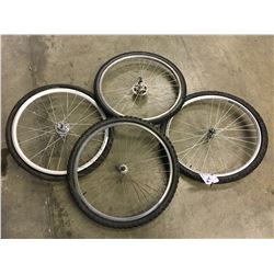 4 BIKE TIRES AND WHEELS