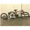 Image 1 : TWO INCOMPLETE BIKES: GREY BMX BIKE, AND RED SUPERCYCLE MOUNTAIN BIKE