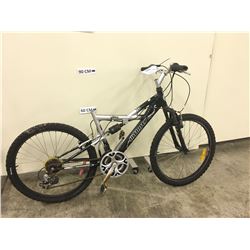 BLACK AND GREY INFINITY VIPER FULL SUSPENSION KIDS MOUNTAIN BIKE