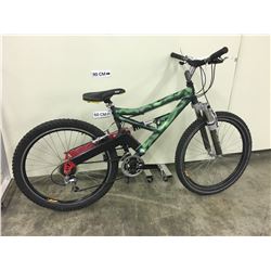 GREEN INFINITY FULL SUSPENSION MOUNTAIN BIKE