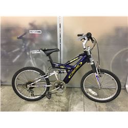 PURPLE CHEROKEE CLIMBER KIDS FULL SUSPENSION MOUNTAIN BIKE