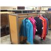 Image 2 : MOBILE RETAIL CLOTHING DISPLAY RACK, APPROX. 5.5' LONG, RECTANGULAR