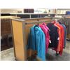 Image 2 : MOBILE RETAIL CLOTHING DISPLAY RACK, APPROX. 5.5' LONG, RECTANGULAR