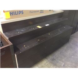 6' STEPPED RETAIL DISPLAY STAND