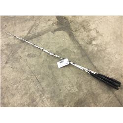 GROUP OF 5 ASSORTED FISHING RODS OF VARIOUS LENGTHS AND TYPES
