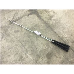 GROUP OF 5 ASSORTED FISHING RODS OF VARIOUS LENGTHS AND TYPES