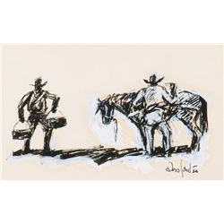 Santee, Ross - Cowboys and Horse