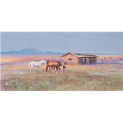 Powell, Ace - Cabin and Horses