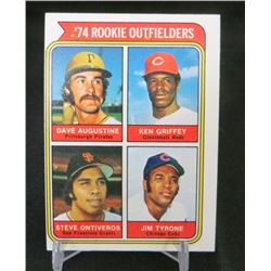 1974 Topps #598 Rookie Outfielders/Dave Augustine