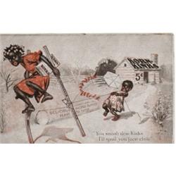 KORN-KINKS CEREAL BLACK AMERICANA POSTCARD