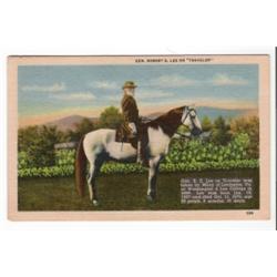 GEN. LEE & TRAVELER POSTCARD