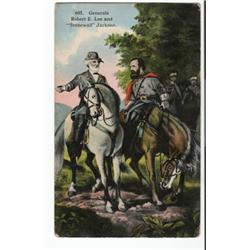 LEE & JACKSON CIVIL WAR POSTCARD