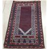 Image 1 : BALUCH SEMI-ANTIQUE ORIENTAL THROW RUG