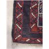 Image 2 : BALUCH SEMI-ANTIQUE ORIENTAL THROW RUG
