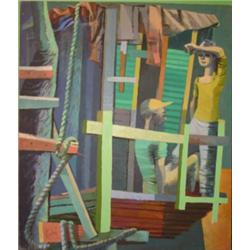 OKERBLOOM, CHARLES UNTITLED PAINTING