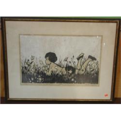 INGRAM, JUDITH COLOR LITHO. TITLED "PHUFF"