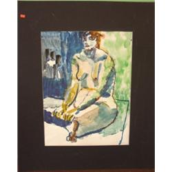 OKERBLOOM, CHARLES WATERCOLOR PAINTING