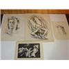 Image 3 : OKERBLOOM, CHARLES, LOT OF 10 CHARCOAL SKETCHES