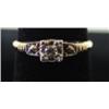 Image 2 : LADIES' 14K YELLOW GOLD DIAMOND RING