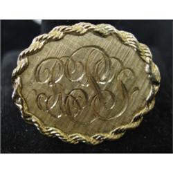 LADIES' 14K YELLOW GOLD BROOCH