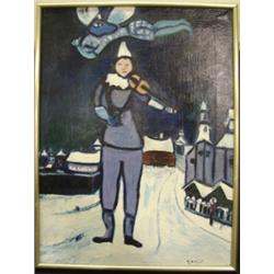 CASSIN, MODERN ACRYLIC ON CANVAS PAINTING