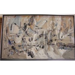 MARGULIES, MODERN ACRYLIC ON CANVAS PAINTING