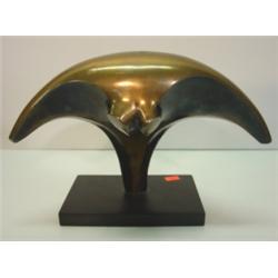 CONTEMPORARY SOLID BRASS SCULPTURE