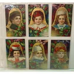 SET OF 6 EARLY CHRISTMAS POSTCARDS