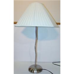CONTEMPORARY ART CHROME TABLE LAMP