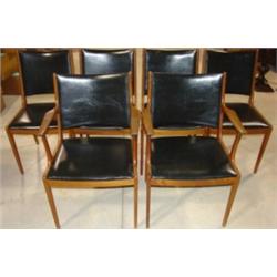 SET OF 6 CONTEMP. ART DINING CHAIRS