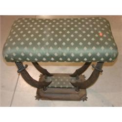 WROUGHT IRON FOOTSTOOL