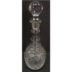 CLEAR GLASS DECANTER W/STOPPER