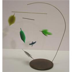 KINETIC ARTS CONTEMP. ART GLASS MOBILE