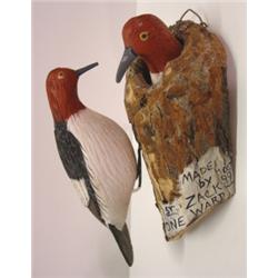 WARD, ZACK WOODEN WOODPECKER CARVING