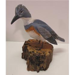 WARD, ZACK KINGFISHER WOOD CARVING