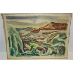 OKERBLOOM, C. (1944) "CHAMORRO FARMERS" PAINTING