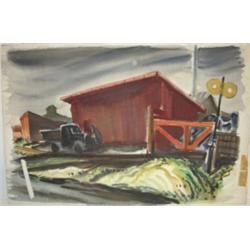 OKERBLOOM, C. (ATTRIB.) WATERCOLOR PAINTING