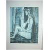 Image 1 : OKERBLOOM, C. "SEATED FIGURE" PRINT