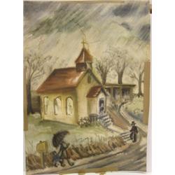 OKERBLOOM, C. (ATTRIB.) DOUBLE-SIDED PAINTING