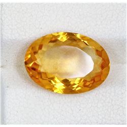 6.16ct Natural citrine oval cut