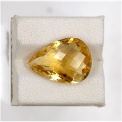 7.71ct Natural citrine pear Cut