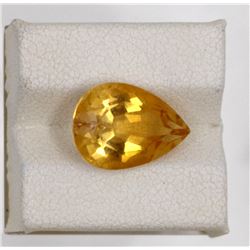 5.32ct Natural citrine pear cut
