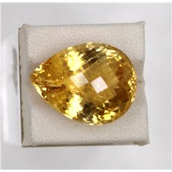 20.98ct Natural citrine Pear Cut